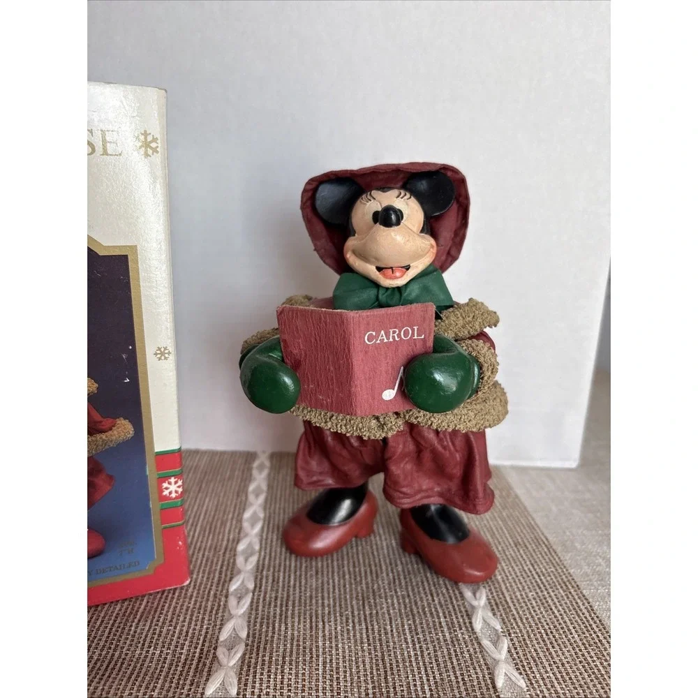 Vintage Disney Minnie Mouse  Caroller Table Piece Santa's World‎ Kurt S Adler
